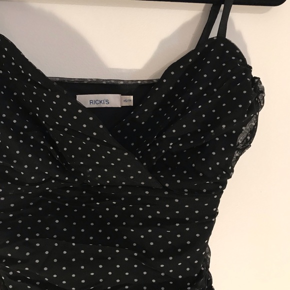 Black polka dot top - Picture 3 of 3